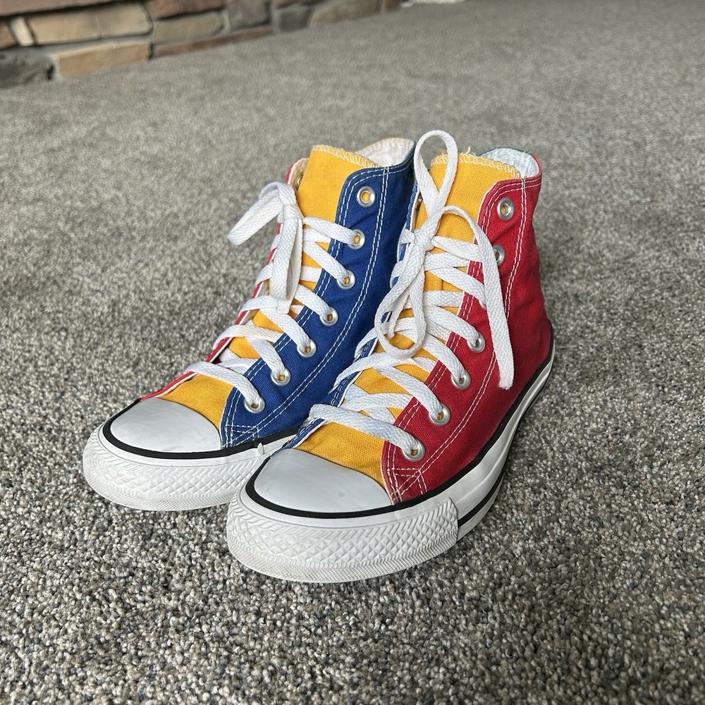Converse Chuck Taylor All Star Colorblock High Top Sneaker Women's 8/Men's 6 $70 - Picture 3 of 10
